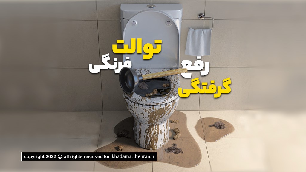 رفع گرفتگی توالت فرنگی و توالت ایرانی