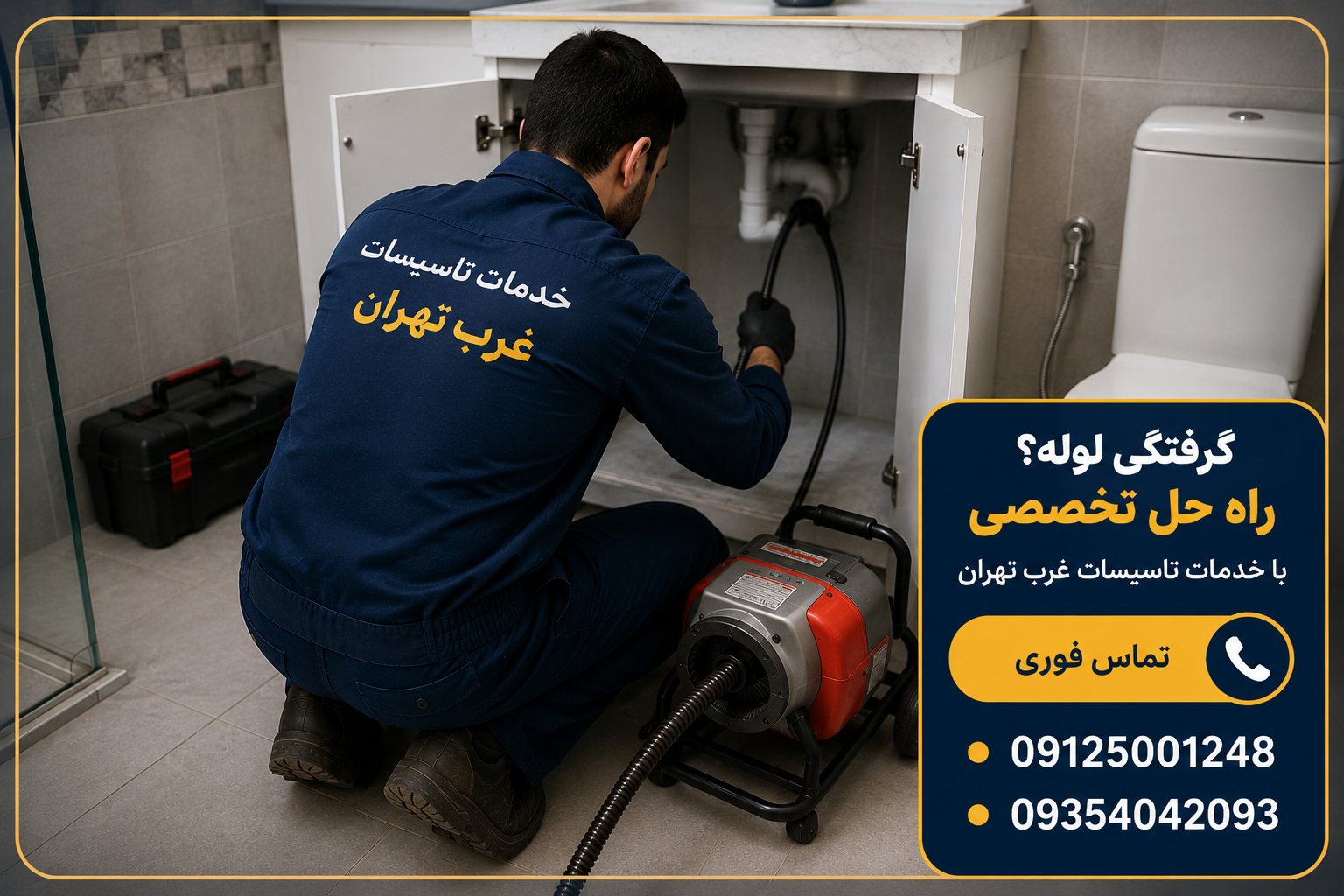 لوله بازکنی غرب تهران